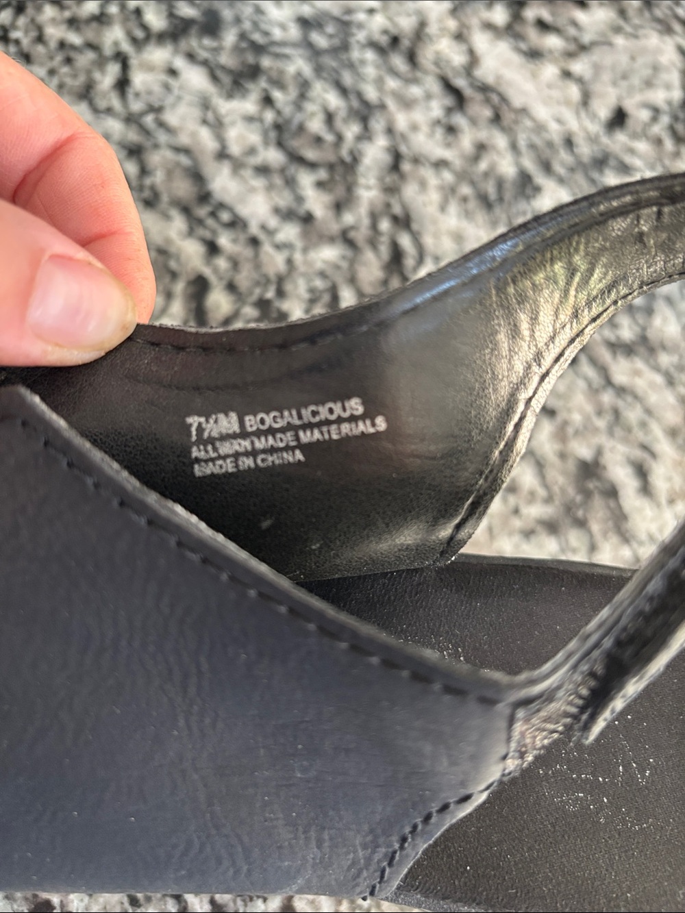 AEROSOLES Black Leather Open-Toe Slingback Sandals - Picture 5 of 5